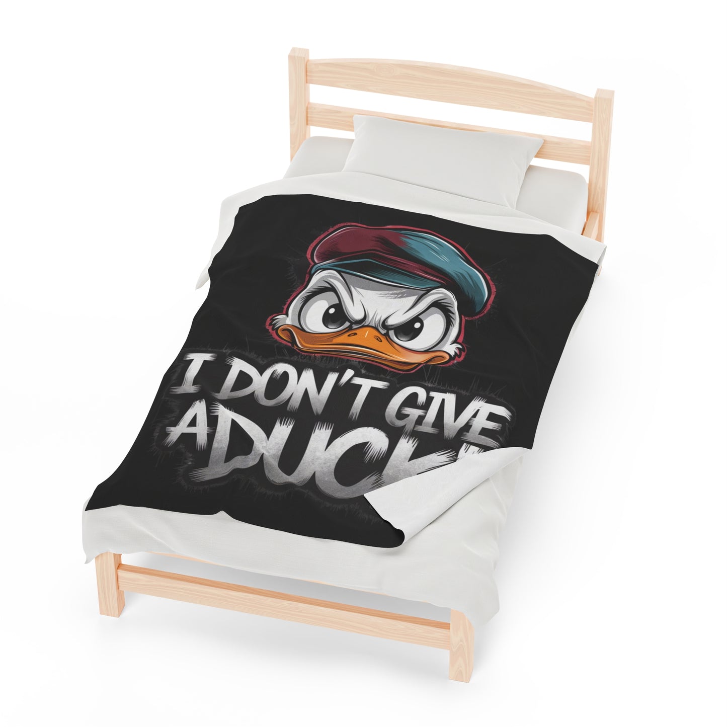 I Don't Give a Duck Angry Duck Blanket