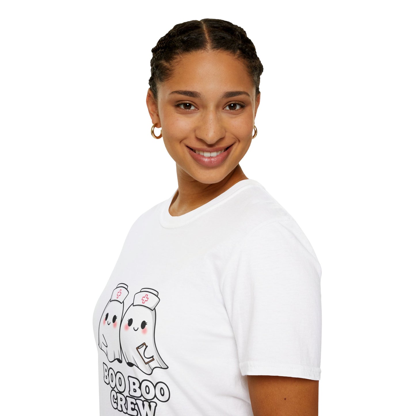 Boo Boo Crew Nurse Ghost Funny T-Shirt | Cute Medical Ghost Tee | EMT Nurse Gift | Halloween Medical Humor | Staff Crew Tee Shirt
