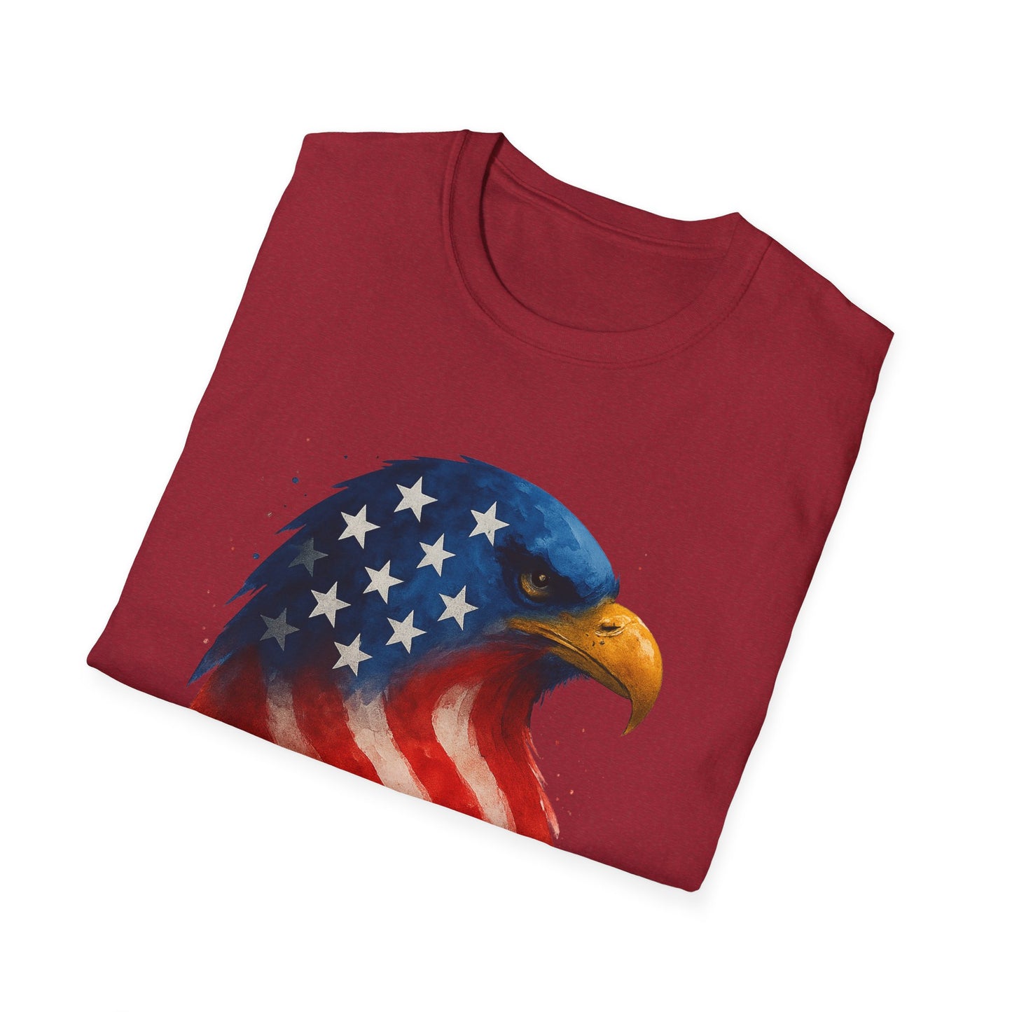 American Flag Eagle Shirt - 4th of July Patriotic Tee - USA Freedom T-Shirt - Independence Day Shirt - Bald Eagle Graphic Tee