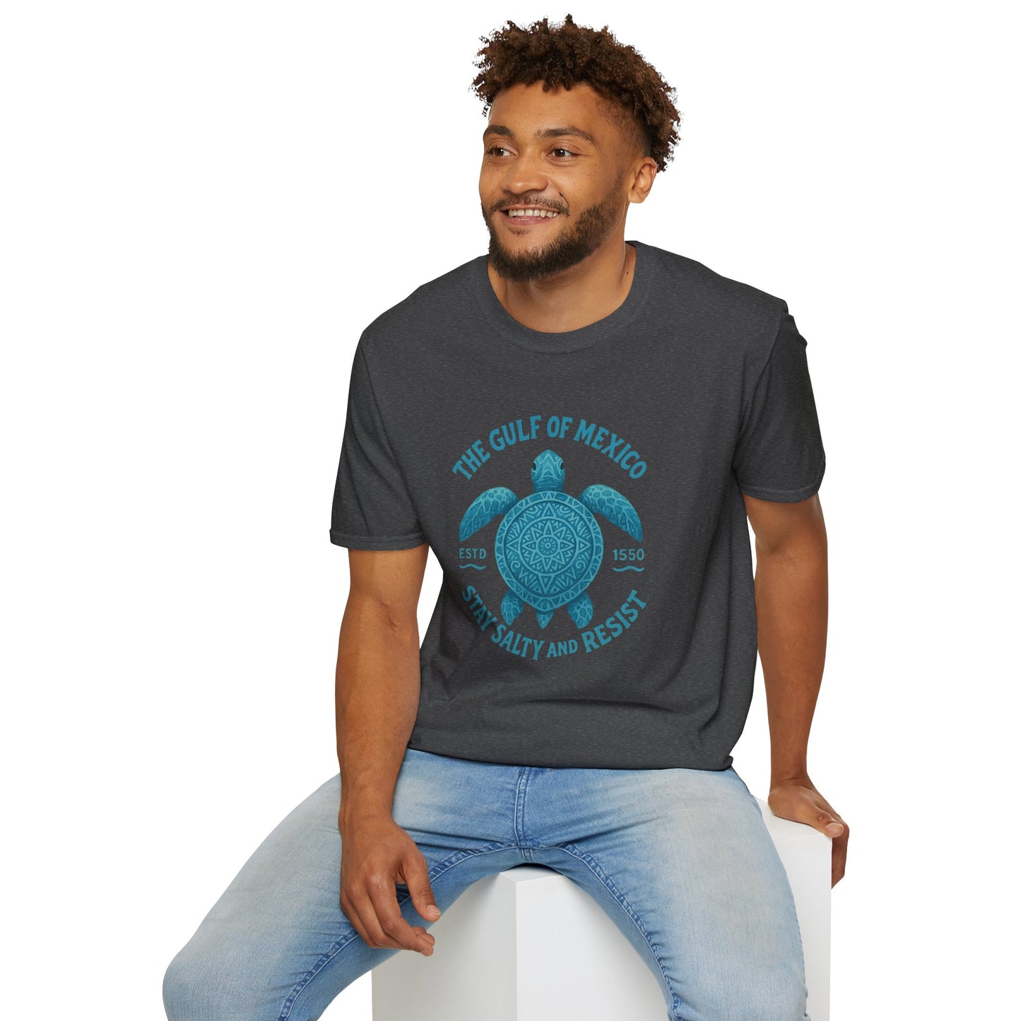 Gulf of Mexico Watercolor Sea Turtle T-Shirt - Ocean Wildlife Tee - Nature Lover Gift - Summer Beach Top - Coastal Art Graphic Tee
