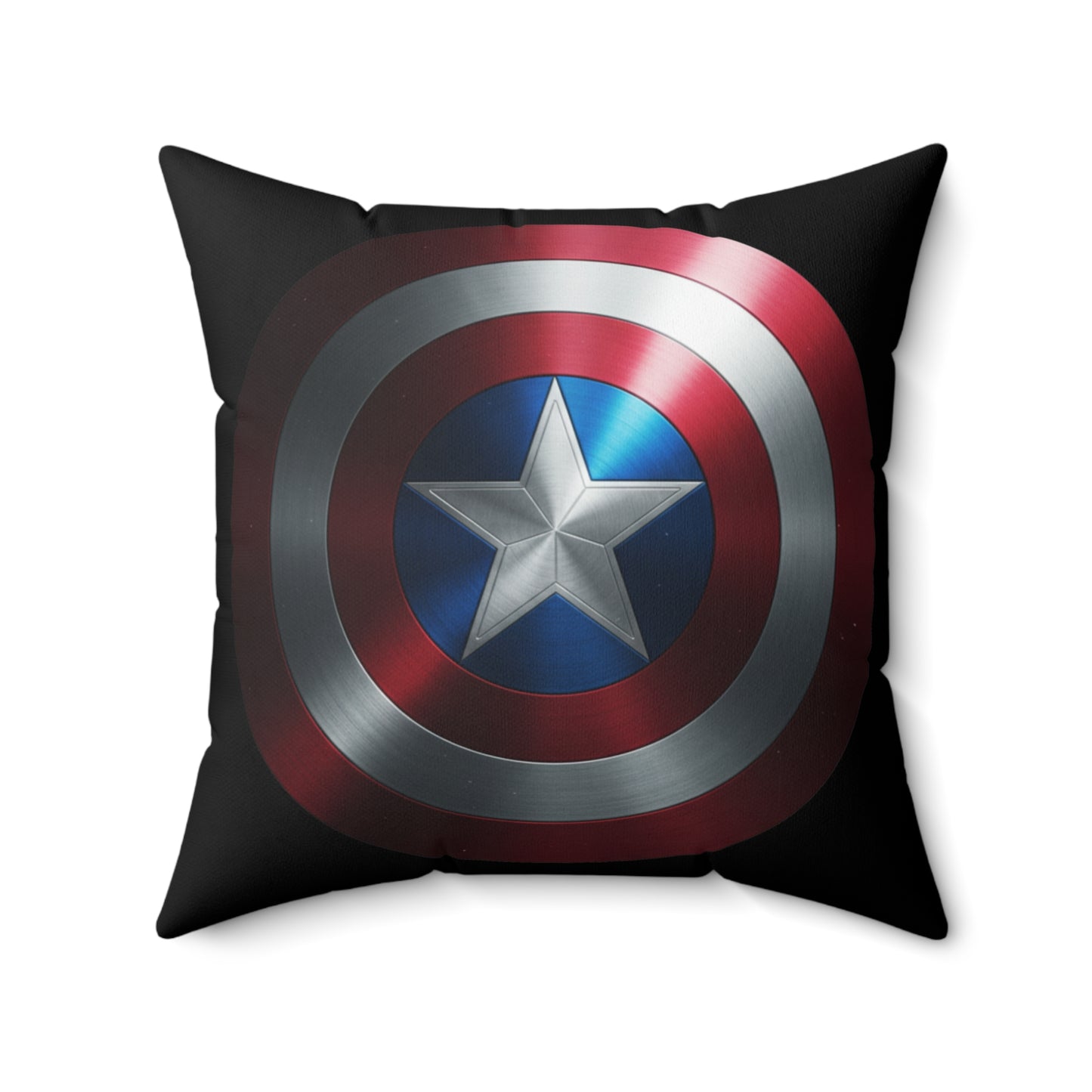 Captain Shield Spun Polyester Pillow - Heroic Home Decor