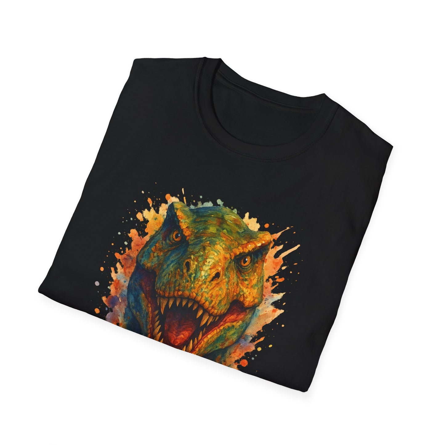 Watercolor T-Rex T-Shirt | Psychedelic Dinosaur Tee | Prehistoric Rainbow Dino Gift | Unisex Cotton Graphic Shirt Jurassic Tee
