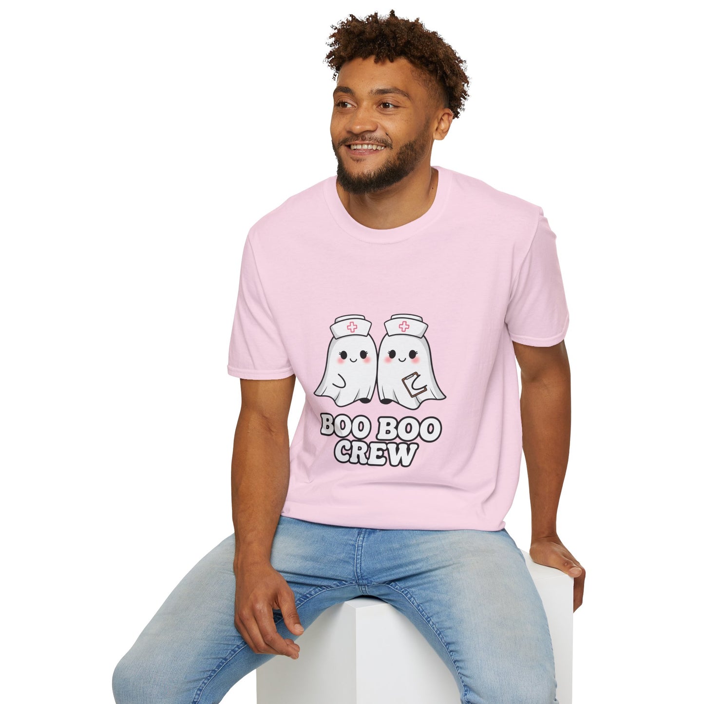 Boo Boo Crew Nurse Ghost Funny T-Shirt | Cute Medical Ghost Tee | EMT Nurse Gift | Halloween Medical Humor | Staff Crew Tee Shirt