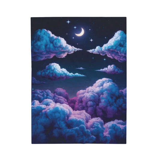 Plush Blanket - Dreamy Night Sky Design