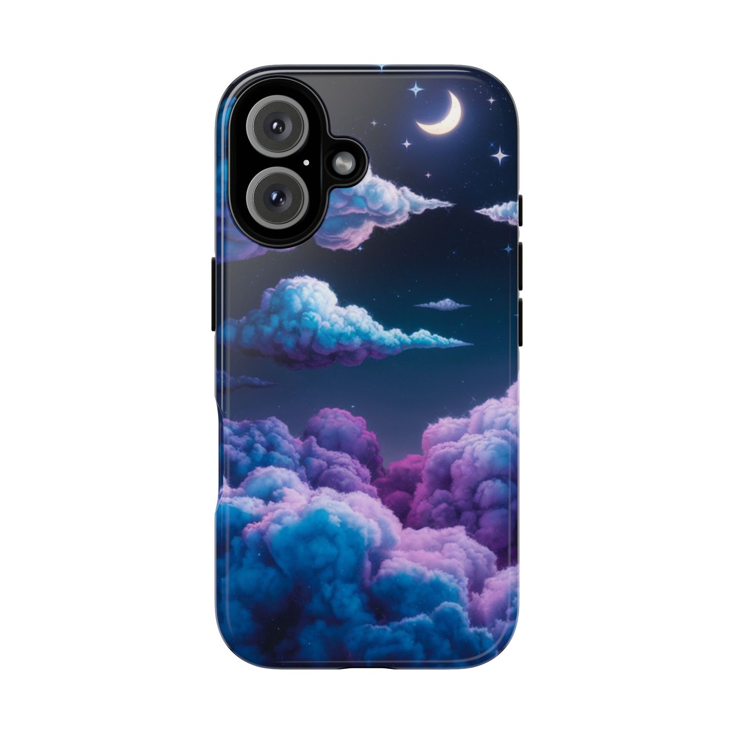 Dreamy Clouds & Moon Tough iPhone Case