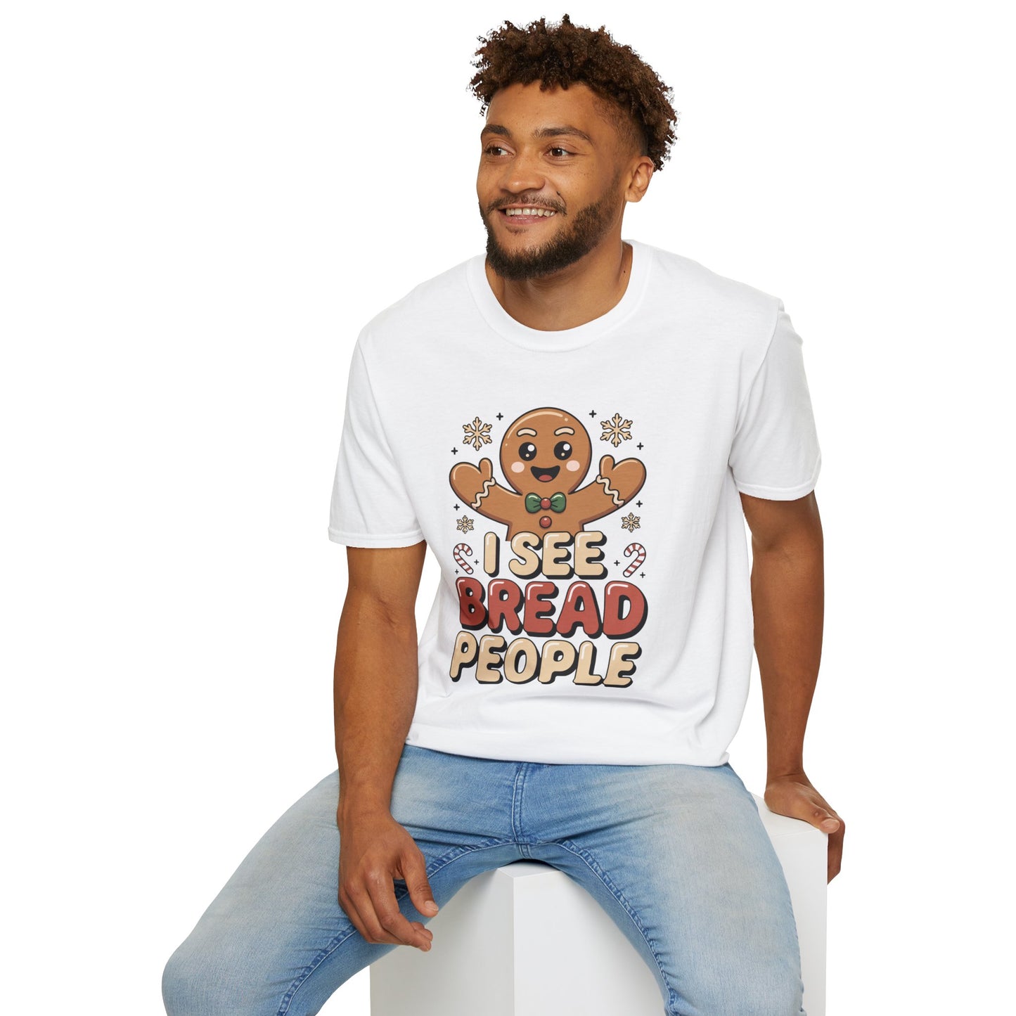 I See Bread People Shirt, Gingerbread Man Christmas Tee, Funny Holiday Baking Shirt, Cute Gingerbread Cookie TShirt, Xmas Humor Shirt, Food Pun Tee