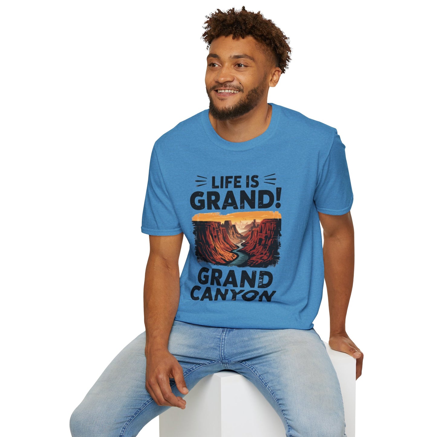 Life is Grand T-Shirt – Grand Canyon Graphic Tee | Funny National Park Shirt | Arizona Souvenir | Unisex Hiking Travel Gift Tee
