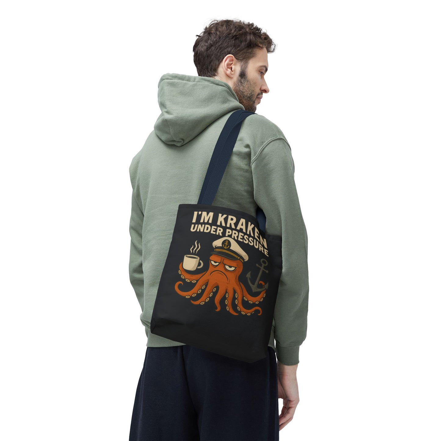 Stressed Octopus Tote Bag Nautical Bag Beach Tote Ocean Reusable Bag Seaside