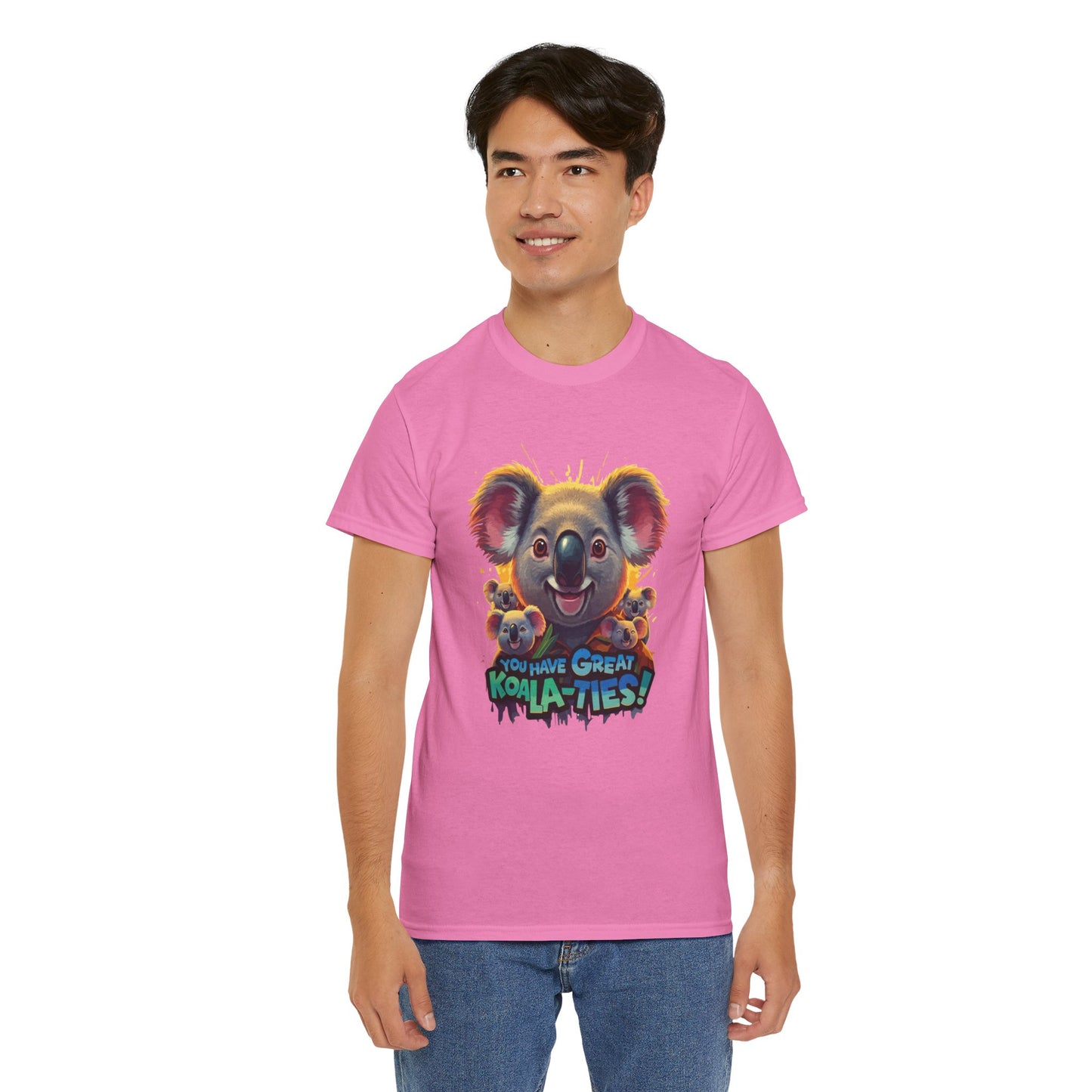 You Have Great Koala‑ties Tee – Cute Koala Pun T‑Shirt, Animal Lover Gift, Funny Wildlife Graphic, Unisex Casual Tee