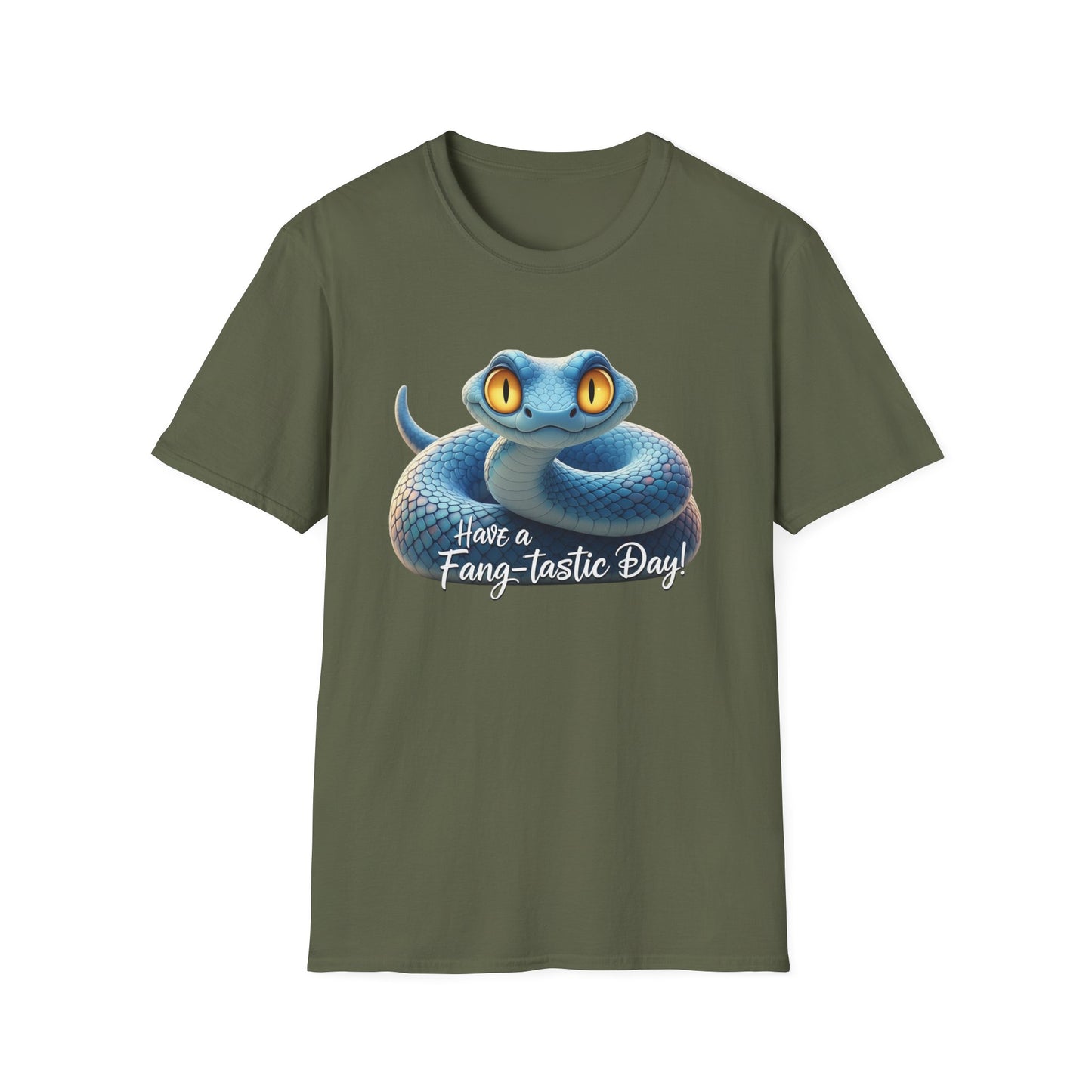 Have A Fang-tastic Day Snake T-Shirt, Funny Reptile Tee, Cute Snake Lover Gift, Animal Pun Shirt, Humor Top For Her Or Him