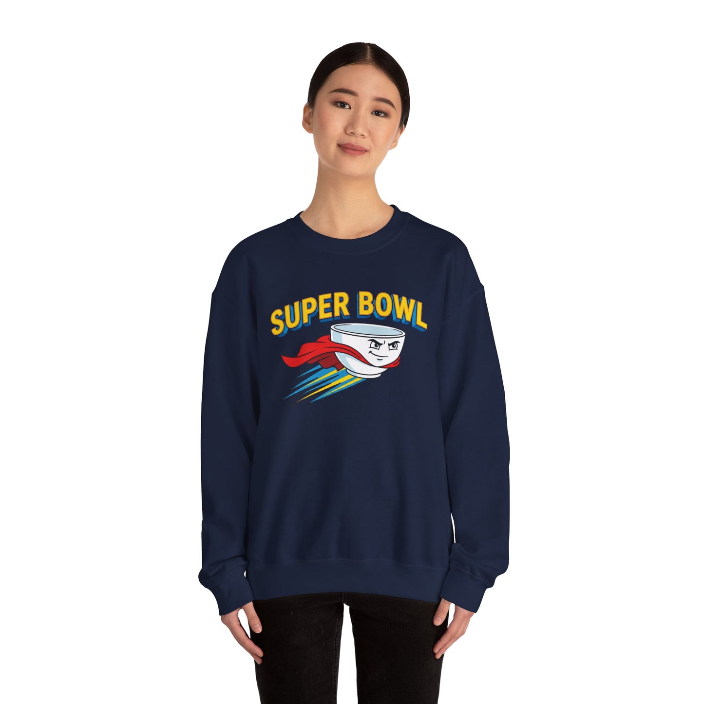 Super Bowl Sweatshirt, Funny Super Bowl Shirt, Football Party Sweatshirt, Game Day Crewneck, Bowl Pun Sweatshirt, Unisex Graphic Crew