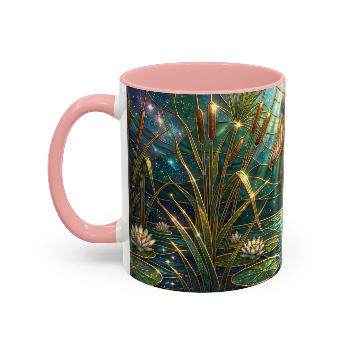 Shoebill Stork Mug, Stained Glass Bird Art, Prehistoric Animal Gift, Swamp Nature Coffee Cup, Galaxy Night, Ornithology Lover Present