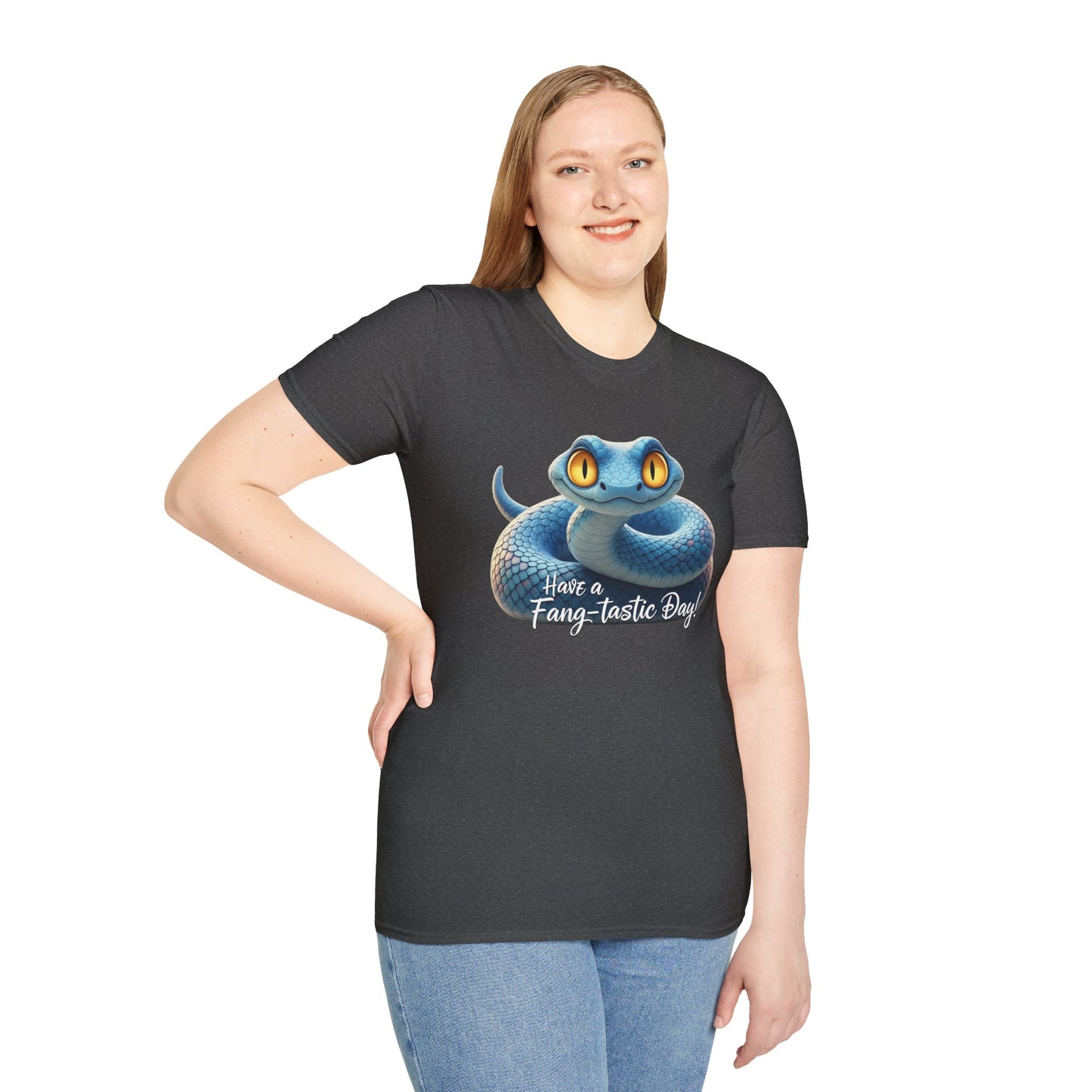 Have A Fang-tastic Day Snake T-Shirt, Funny Reptile Tee, Cute Snake Lover Gift, Animal Pun Shirt, Humor Top For Her Or Him