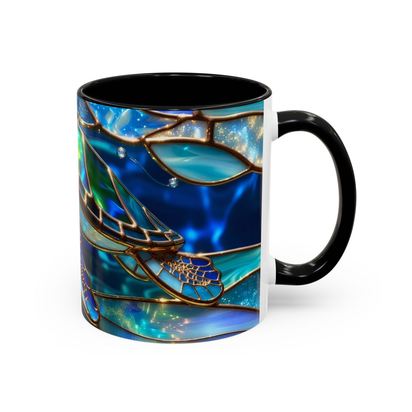 Stained Glass Sea Turtle Mug, Ocean Turtle Coffee Cup, Coastal Beach Mug Gift, Marine Life Art Cup, Sea Lover Gift, Ocean Wildlife Mug