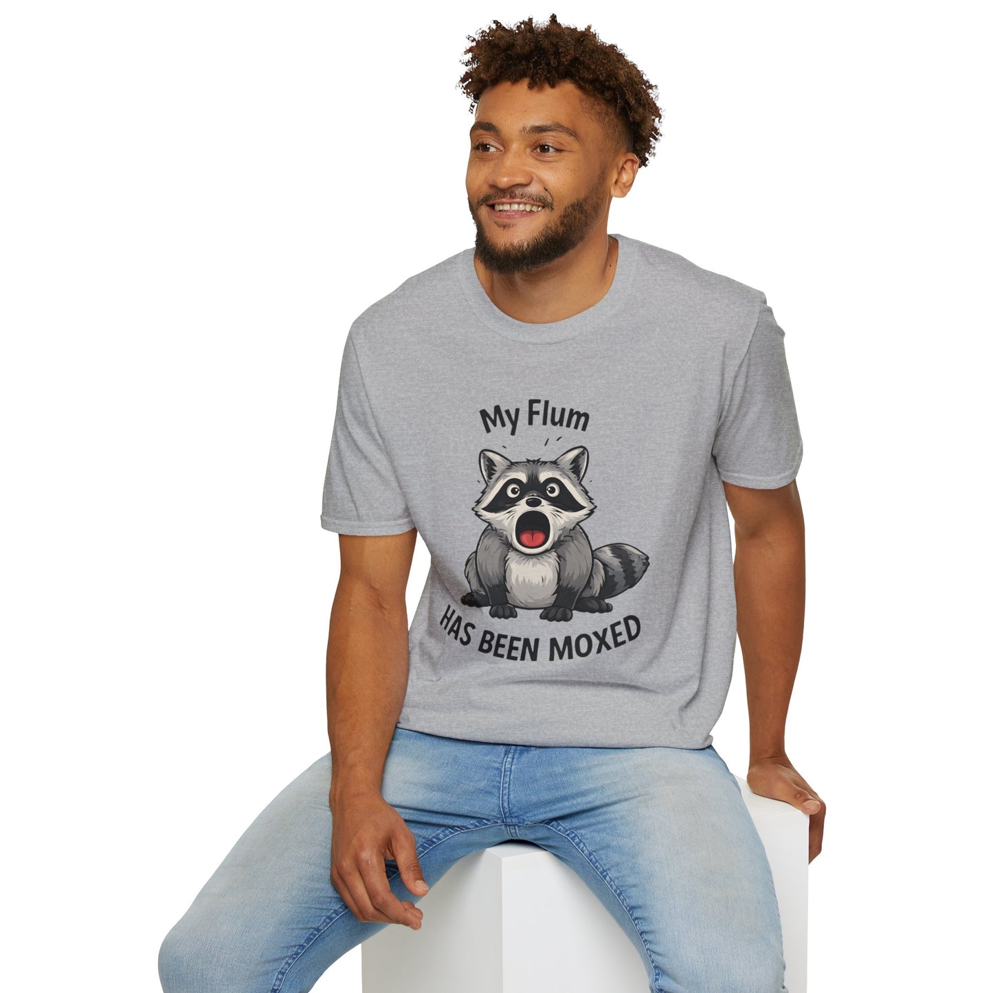 My Flum Has Been Moxed Shirt, Funny Raccoon T Shirt, Flummoxed Word Play Tee, Cute Shocked Raccoon Graphic Tee, Sarcastic Humor Shirt Gift