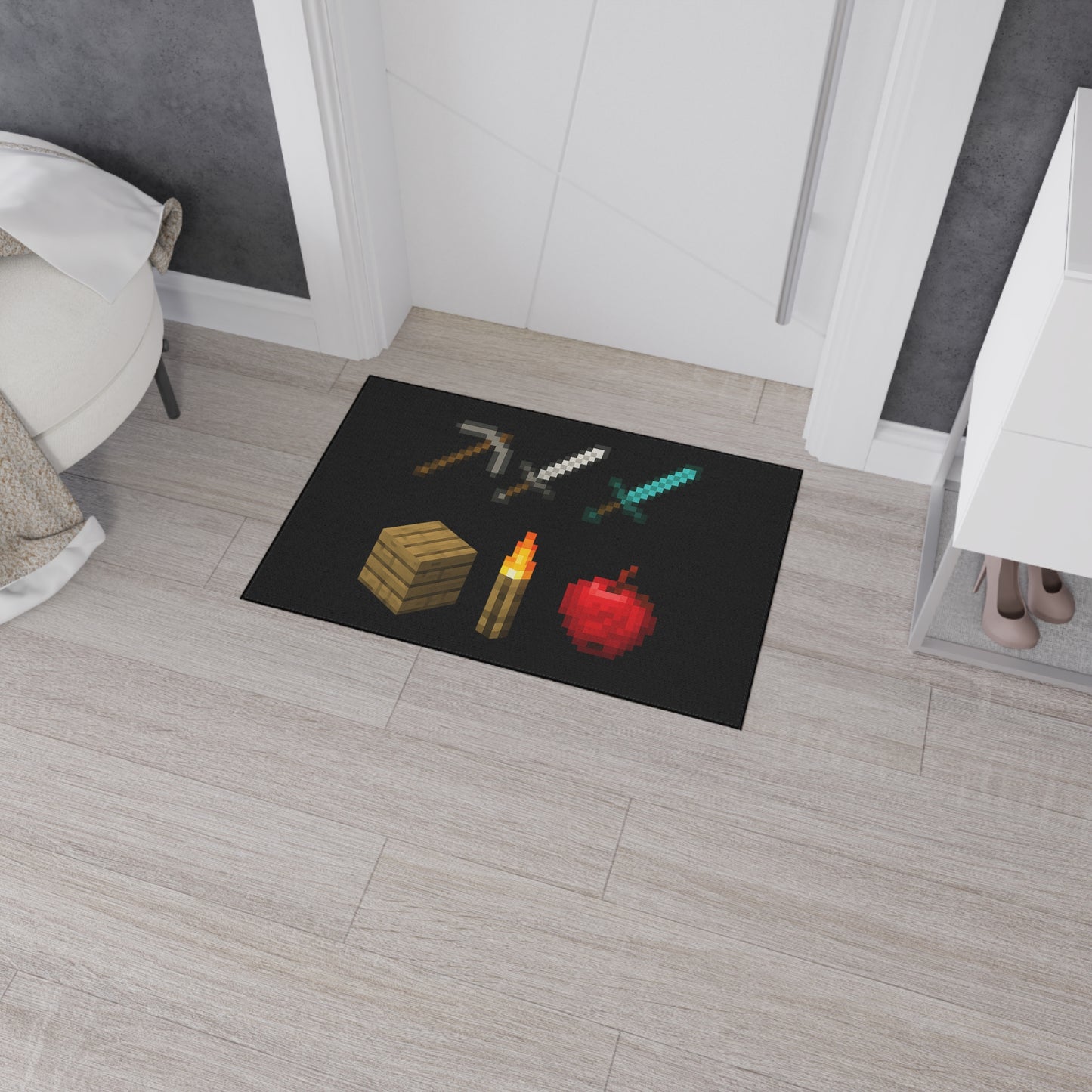 Minecraft Heavy Duty Floor Mat Gamer Decor for Home & Office Geeky Welcome Mat Door mat