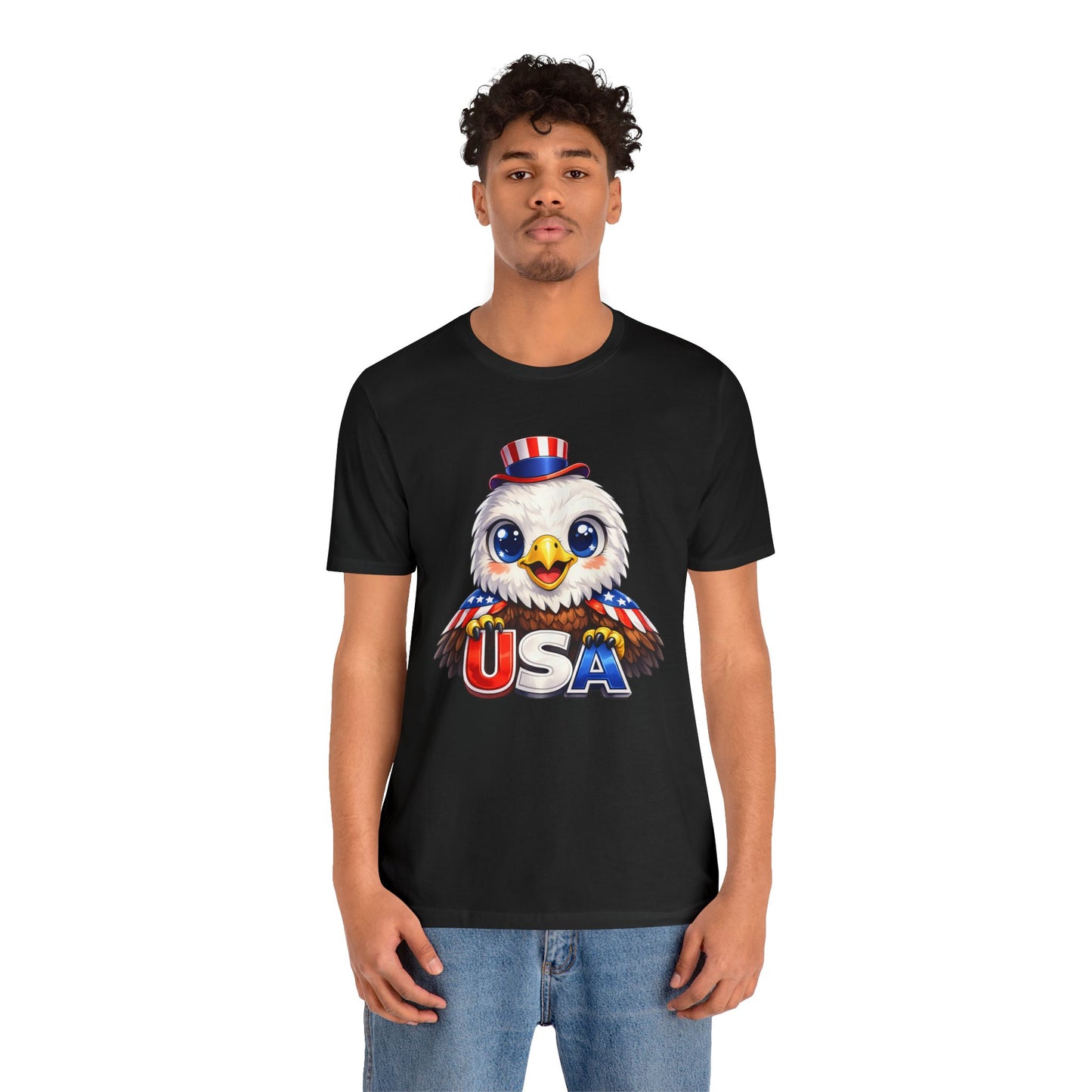Cute USA Eagle Shirt, Patriotic Eagle T Shirt, Fourth Of July Shirt, American Flag Eagle Tee, Freedom Graphic Shirt, USA Pride Top