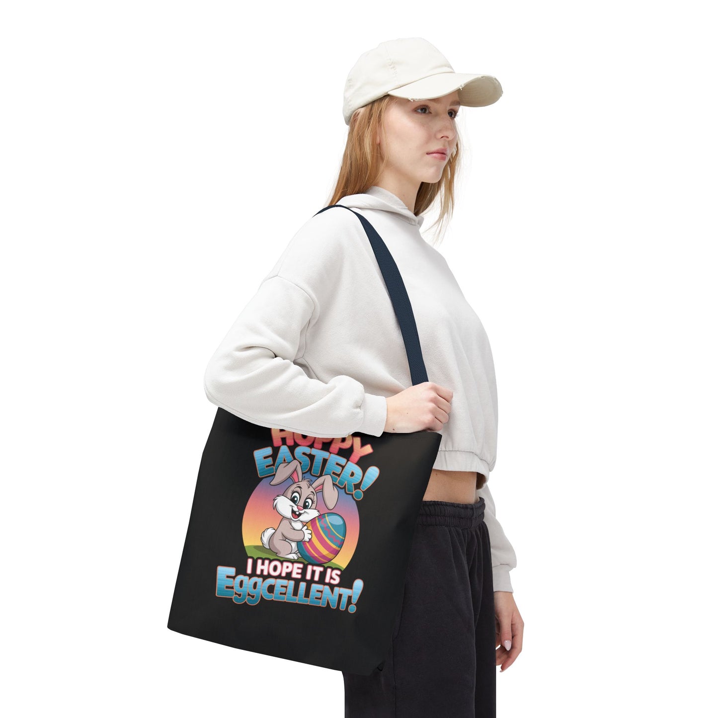 Happy Easter Tote Bag Eggcellent Bunny Design Easter Bag Easter Gift Easter Tote Accessory