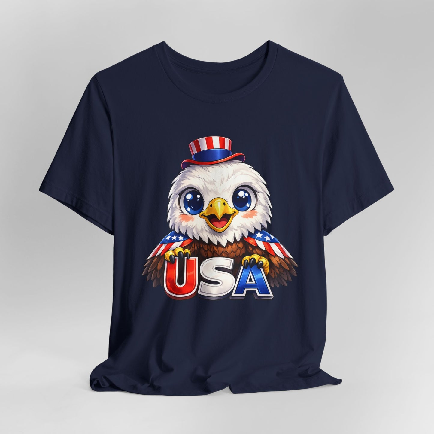Cute USA Eagle Shirt, Patriotic Eagle T Shirt, Fourth Of July Shirt, American Flag Eagle Tee, Freedom Graphic Shirt, USA Pride Top