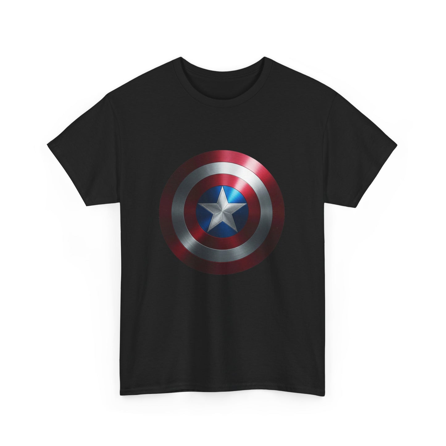 Patriotic Hero Shield Shirt – Star Emblem Graphic Tee – Super Soldier Gift – Comic Inspired Unisex Shirt – Cosplay Convention Top
