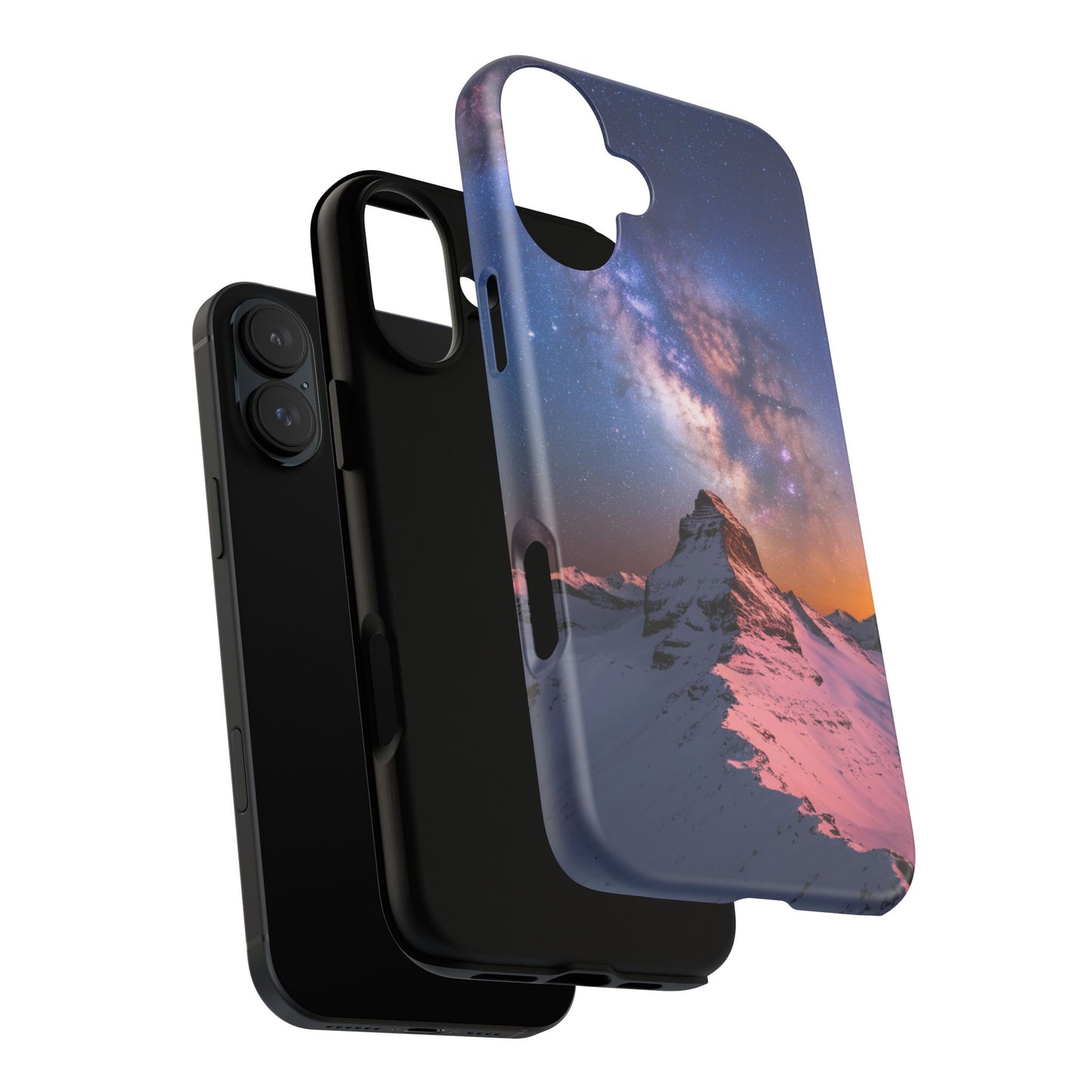 iPhone Case Mountain Top and Milky Way Nature Phone Case Unique Gift