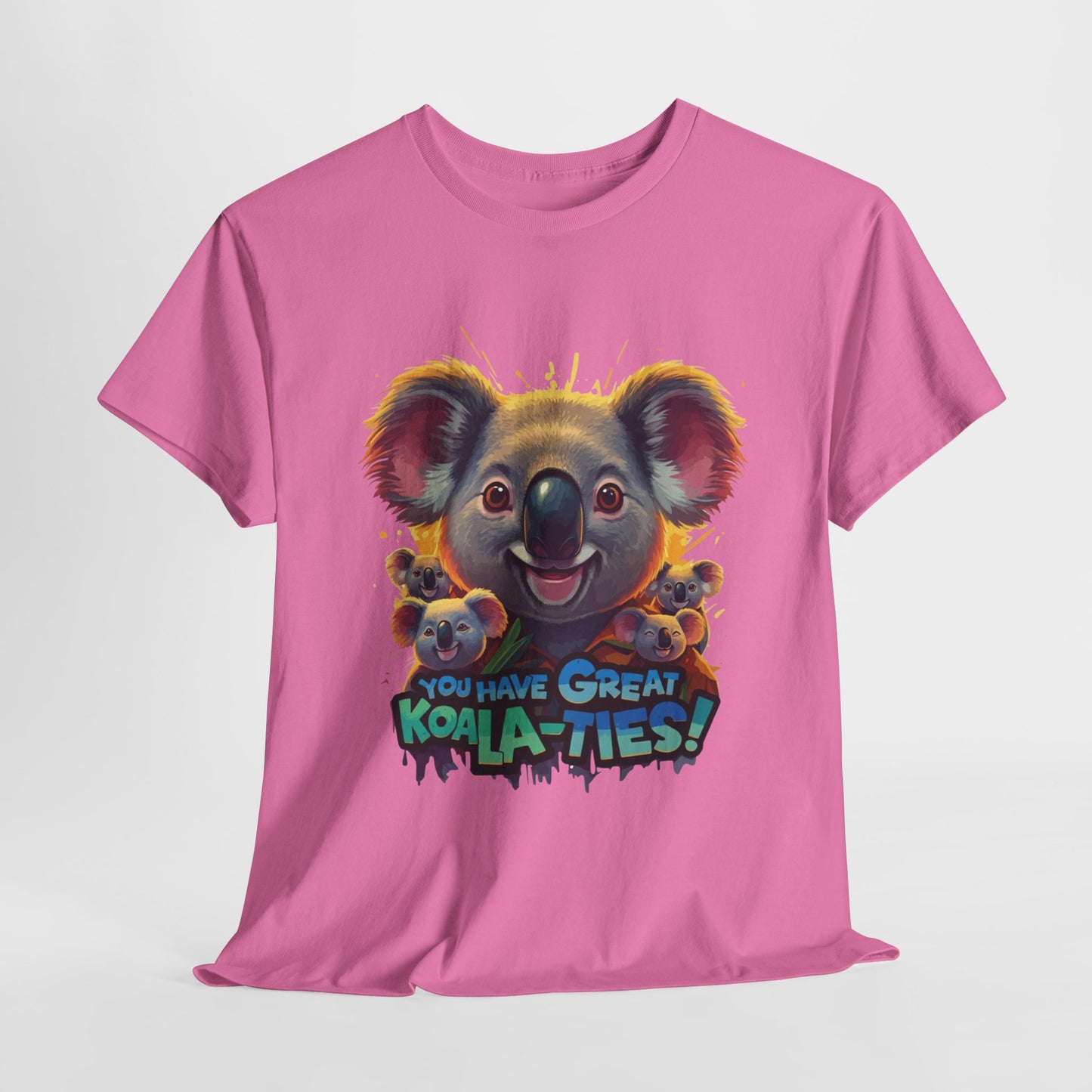 You Have Great Koala‑ties Tee – Cute Koala Pun T‑Shirt, Animal Lover Gift, Funny Wildlife Graphic, Unisex Casual Tee