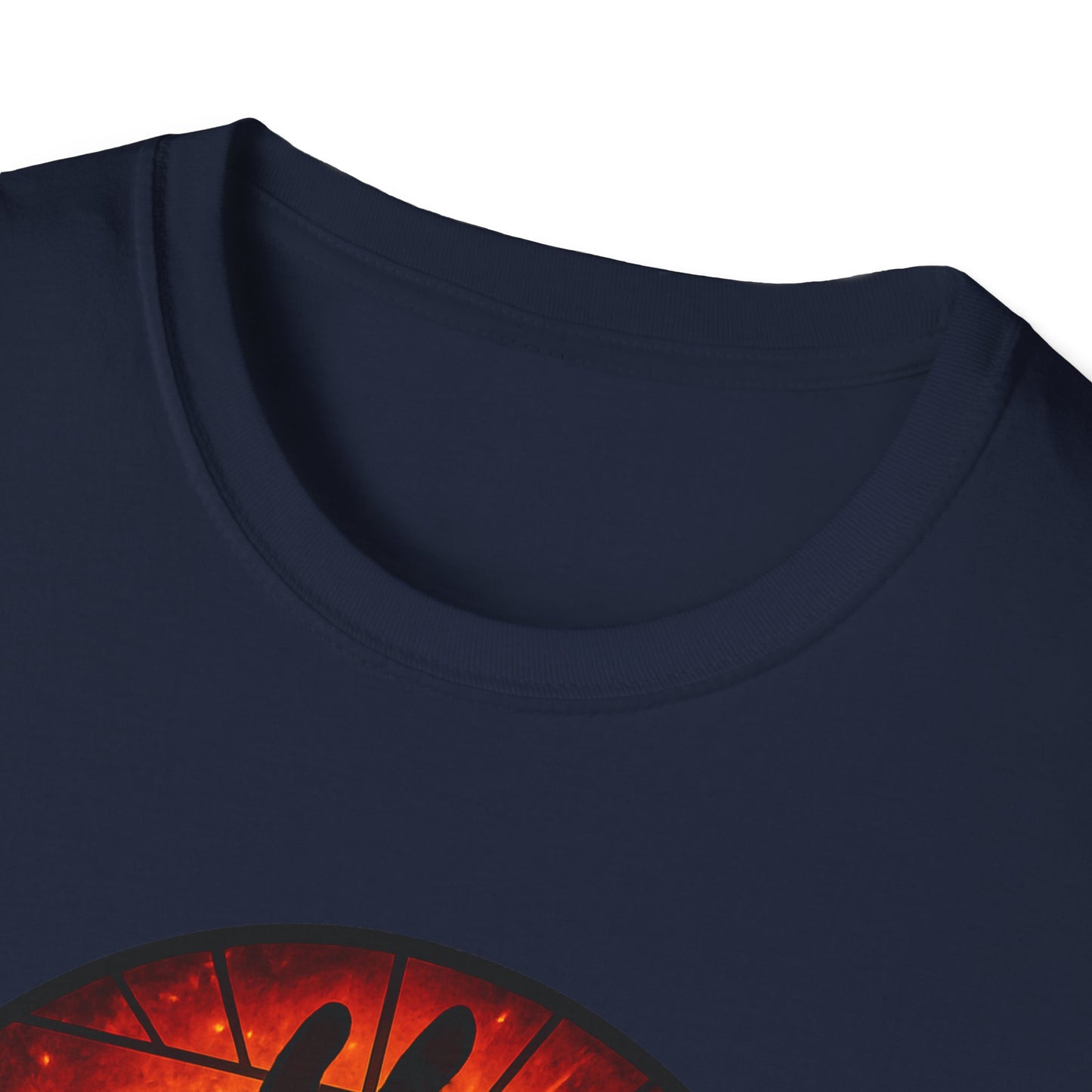 Zombie Hand Sunset T-Shirt – Stained Glass Horror Shirt, Halloween Gothic Tee, Undead Rising Art Tee, Creepy Spooky Shirt for Fall
