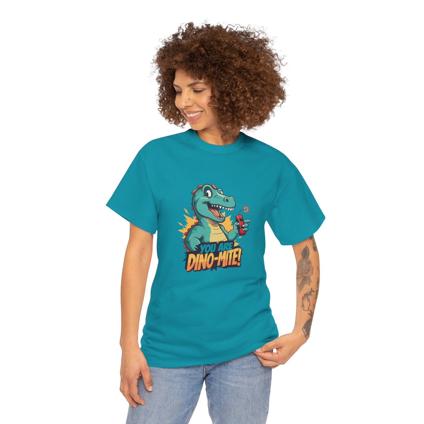 You Are Dino-Mite T-Shirt – Funny Dinosaur Graphic Tee | Cute T-Rex Shirt for Kids & Adults | Unisex Dino Lover Gift | Explosion Design