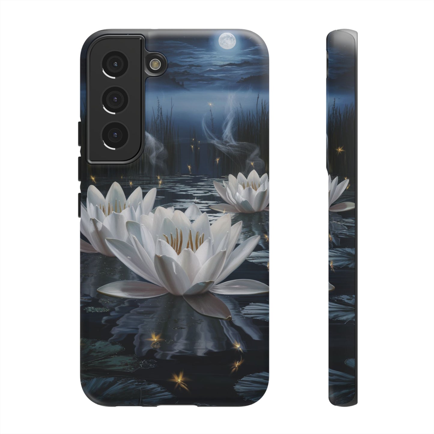 Samsung Galaxy Tough Case - Water Lillies Moonlit Sky Phone Cover