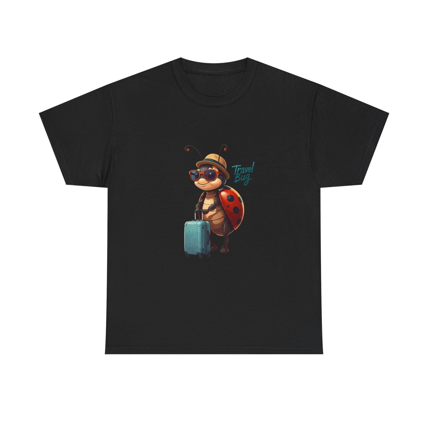 Travel Bug T-Shirt – Cute Ladybug Travel Tee | Funny Wanderlust Shirt for Travel Lovers | Unisex Graphic Tee Gift for Adventurers