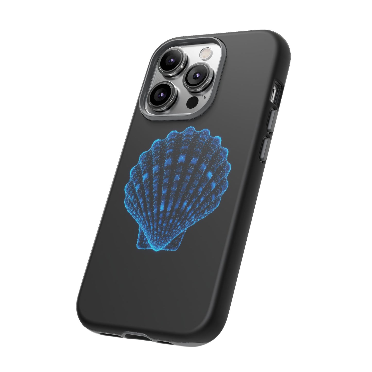 Ocean Blue Shell Tough iPhone Case Durable Design for Beach Lovers