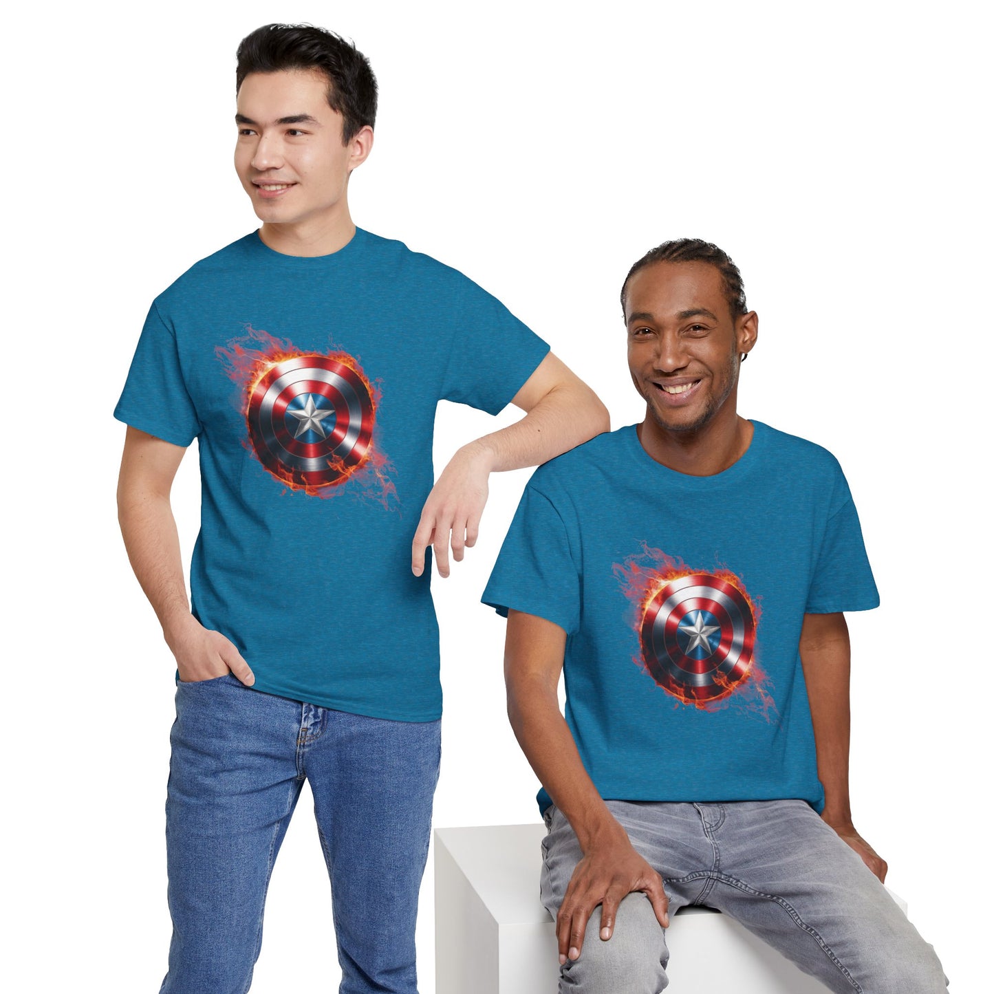 Captain America Flame Tee