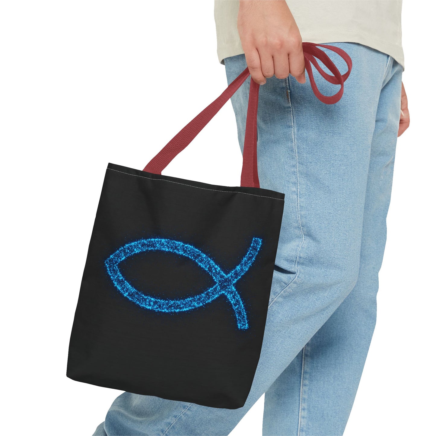 Sparkling Fish Symbol Tote Bag - Inspirational Vibes