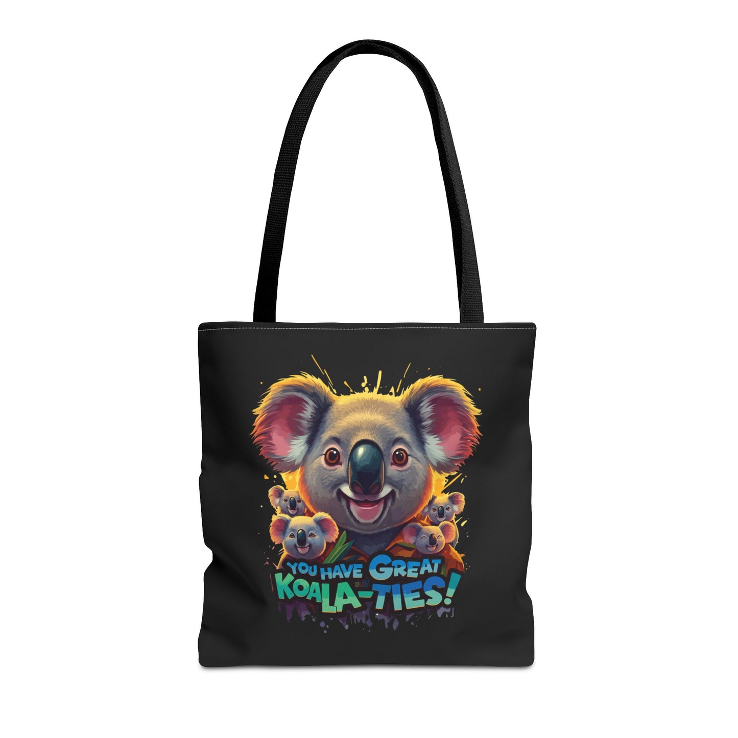 Koala Tote Bag – Funny Animal Pun Bag with Cute Koala Design – Reusable Grocery, Beach, or Everyday Carry Bag – Gift for Koala Lovers