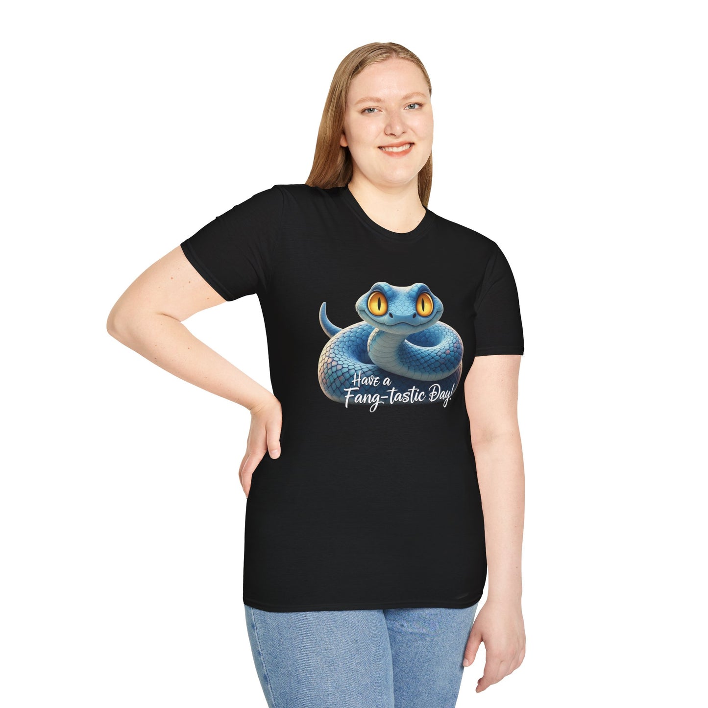 Have A Fang-tastic Day Snake T-Shirt, Funny Reptile Tee, Cute Snake Lover Gift, Animal Pun Shirt, Humor Top For Her Or Him