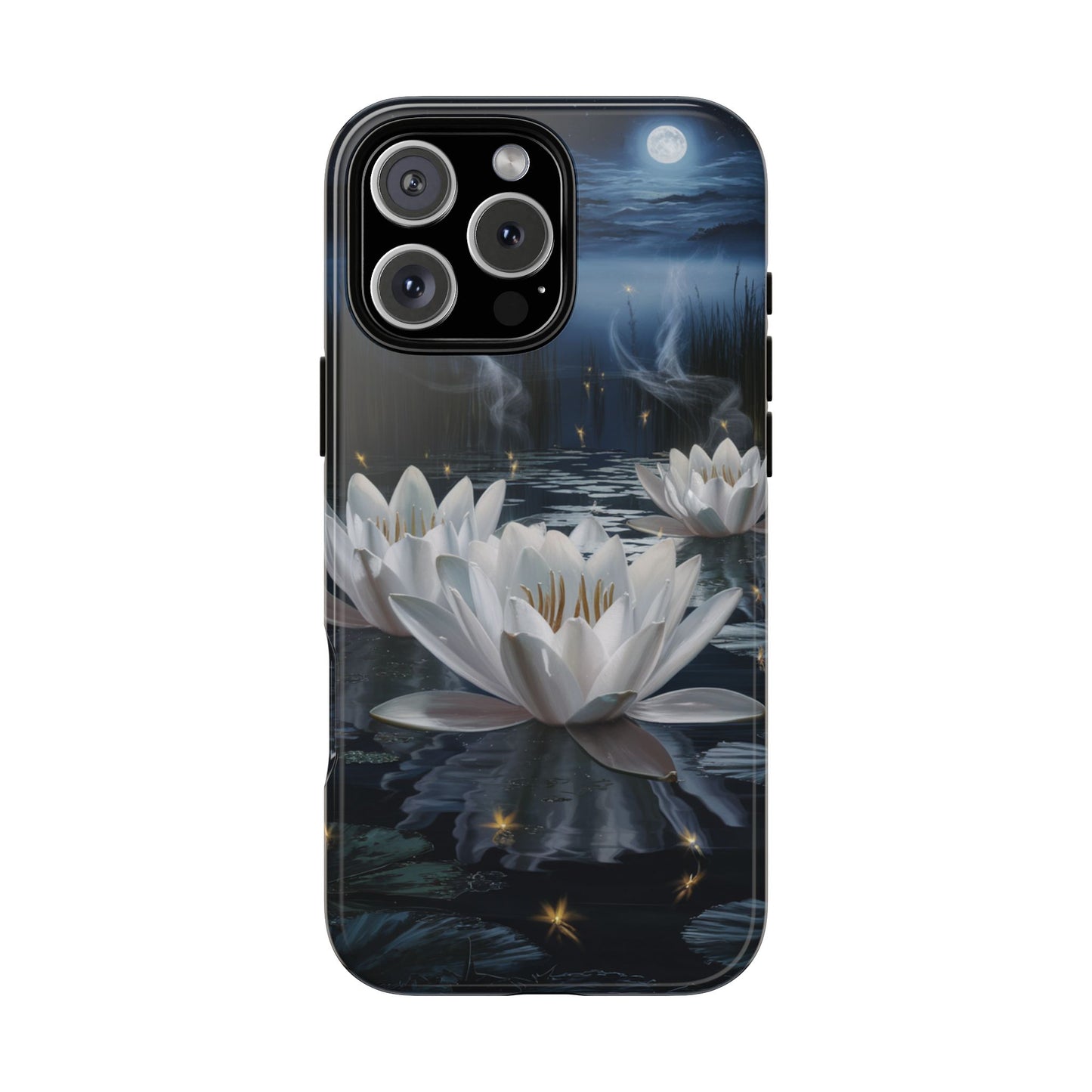 iPhone Case - Water Lilies Moonlight Design