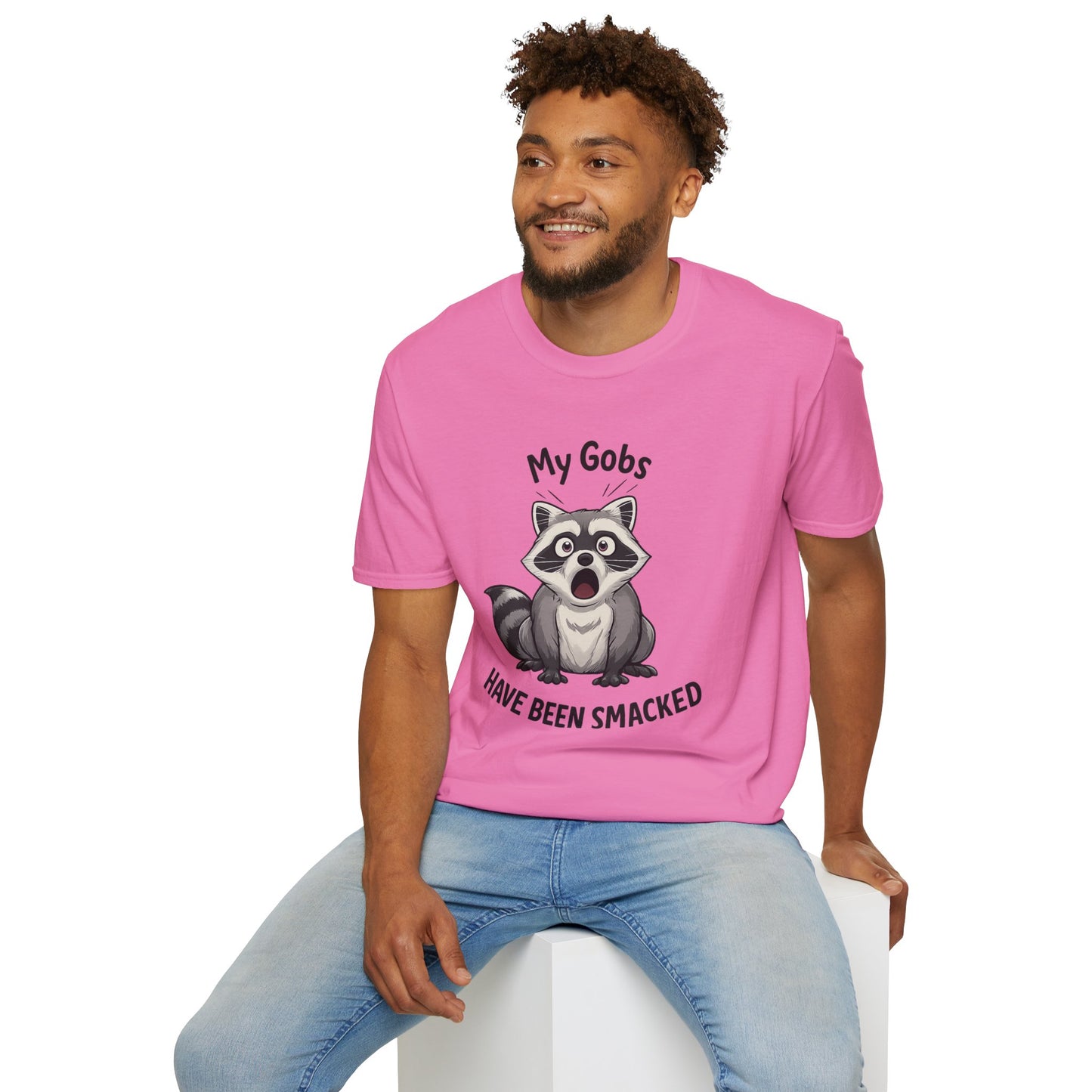 My Gobs Have Been Smacked Shirt, Funny Raccoon T Shirt, Gobsmacked Joke Tee, Meme Animal Shirt, Absurd Humor Graphic Tee