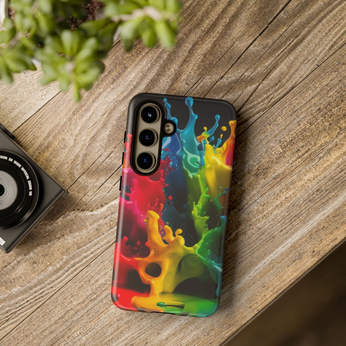 Vibrant Splash Samsung Phone Case - Tough Spectrum Splash Samsung Case