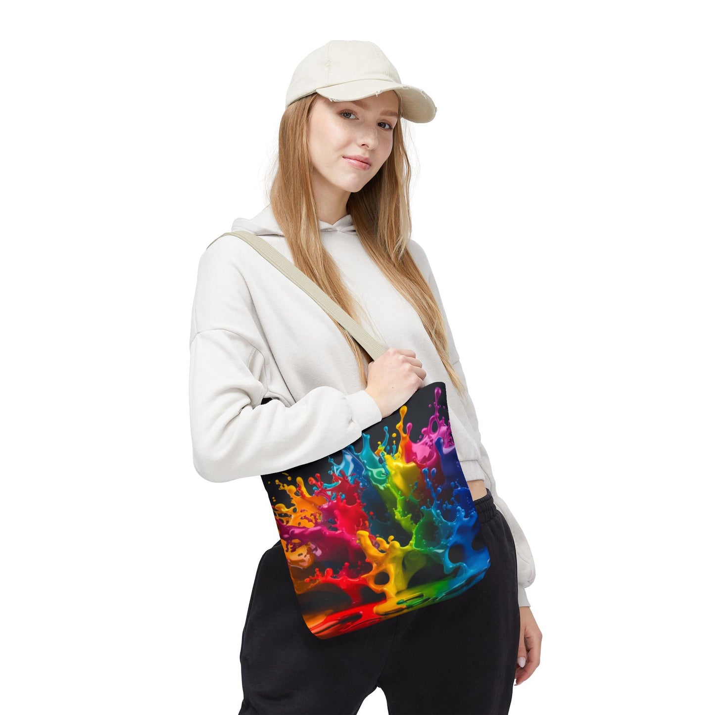 Colorful Splash Tote Bag - Vibrant Art for Every Occasion