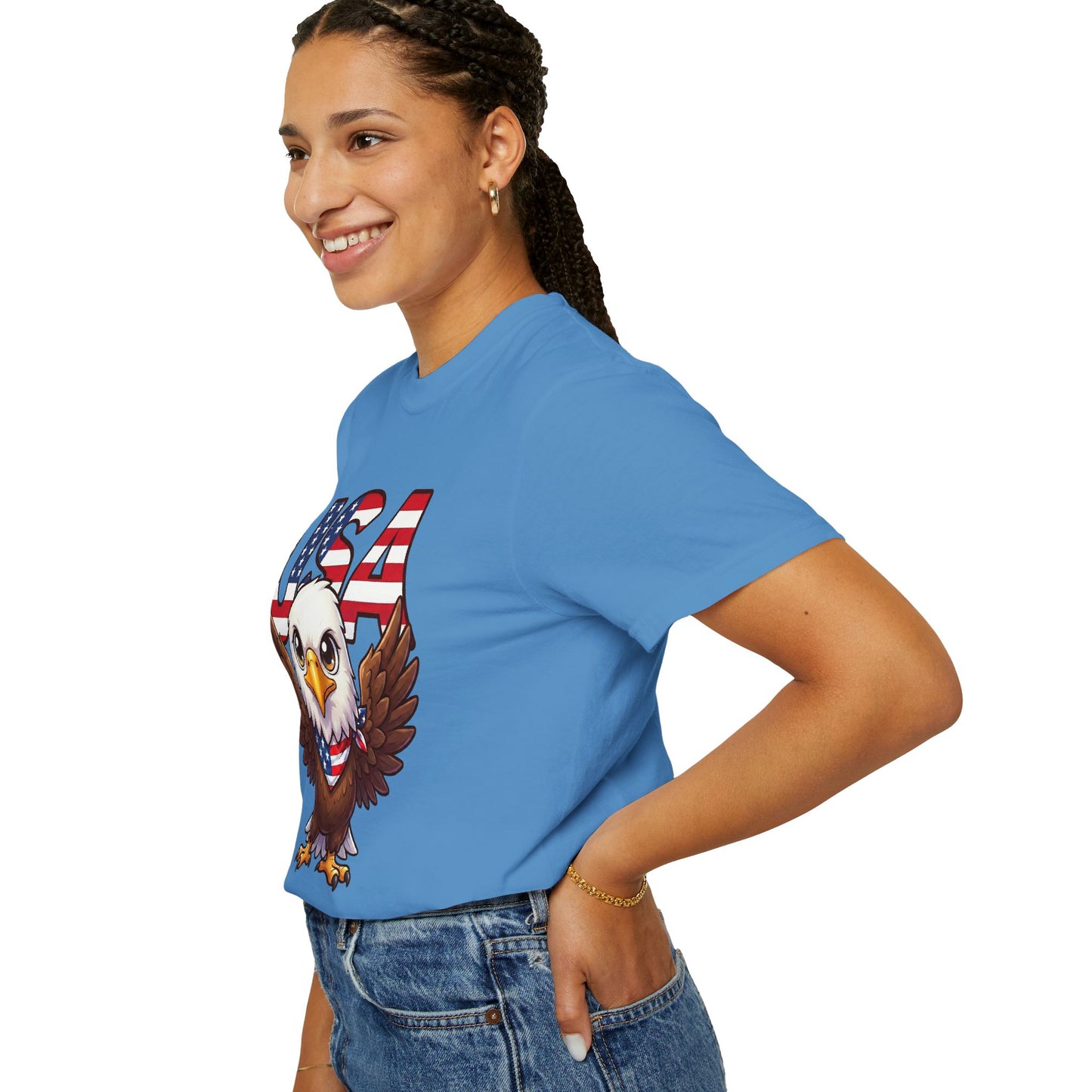USA Eagle Shirt, Patriotic Comfort Colors Shirt, American Flag Eagle T Shirt, Fourth Of July Shirt, Freedom Graphic Tee, USA Pride Shirt
