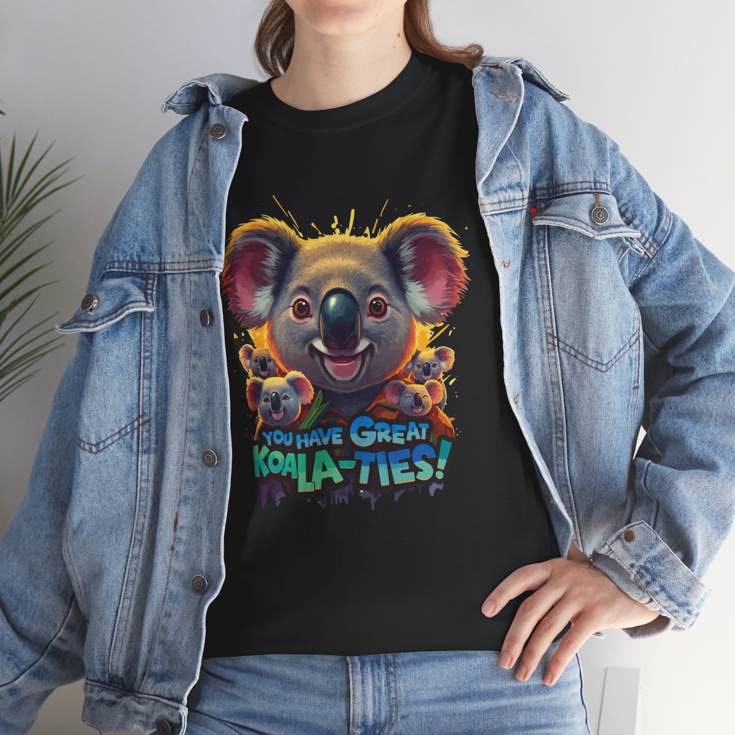 You Have Great Koala‑ties Tee – Cute Koala Pun T‑Shirt, Animal Lover Gift, Funny Wildlife Graphic, Unisex Casual Tee