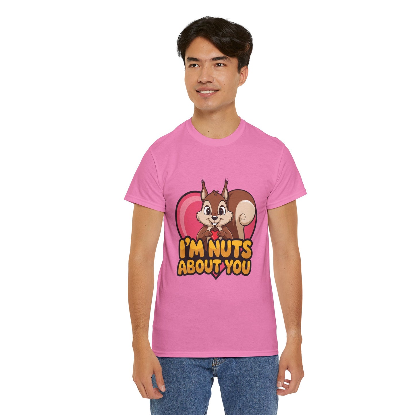 I’m Nuts About You Shirt, Funny Valentine Shirt, Squirrel Love T Shirt, Cute Animal Pun Tee, Valentine Gift For Him Her
