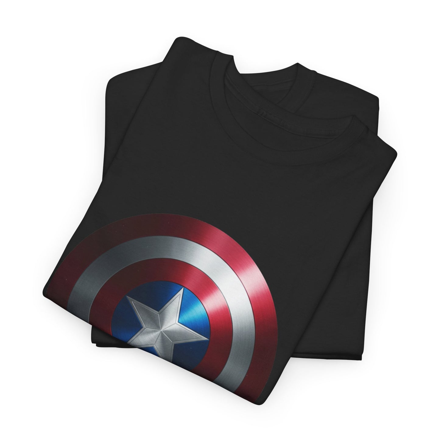 Patriotic Hero Shield Shirt – Star Emblem Graphic Tee – Super Soldier Gift – Comic Inspired Unisex Shirt – Cosplay Convention Top