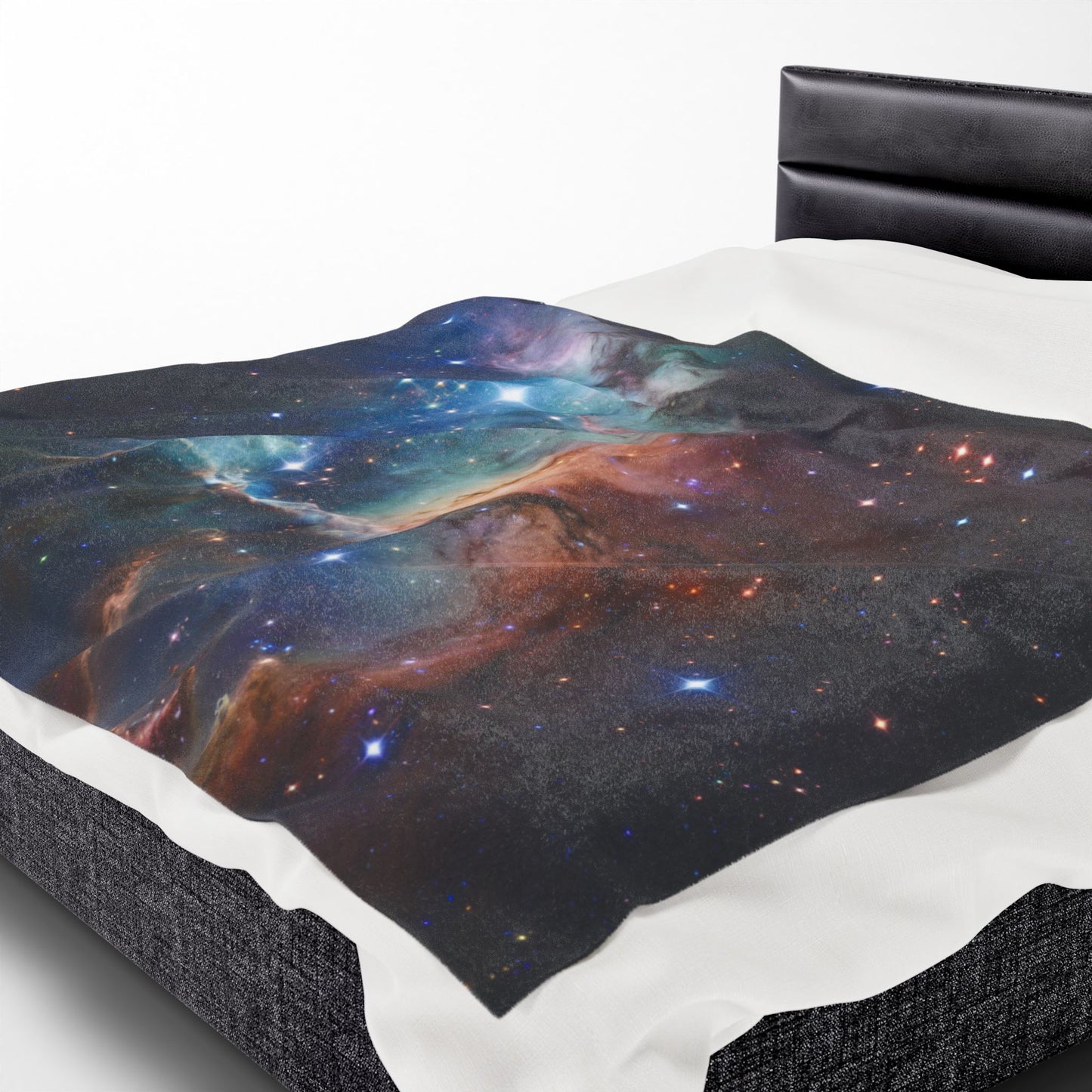 Plush Blanket Starry Night Cosmic Throw Blanket Modern Home Decor Space Blanket