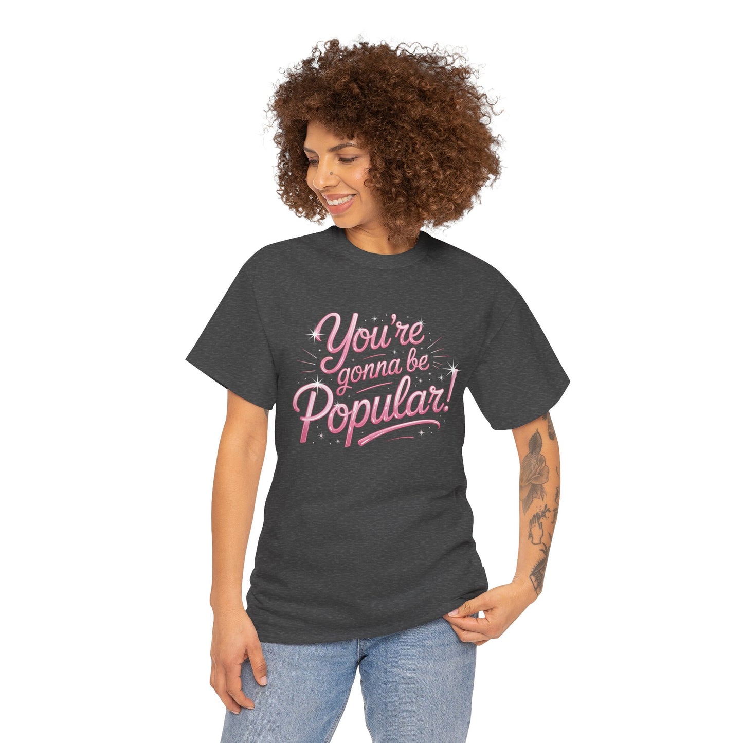 You’re Gonna Be Popular Wicked Musical Tee – Broadway Quote Shirt – Funny Retro Typography T-Shirt for Theatre Fans & Musical Lovers
