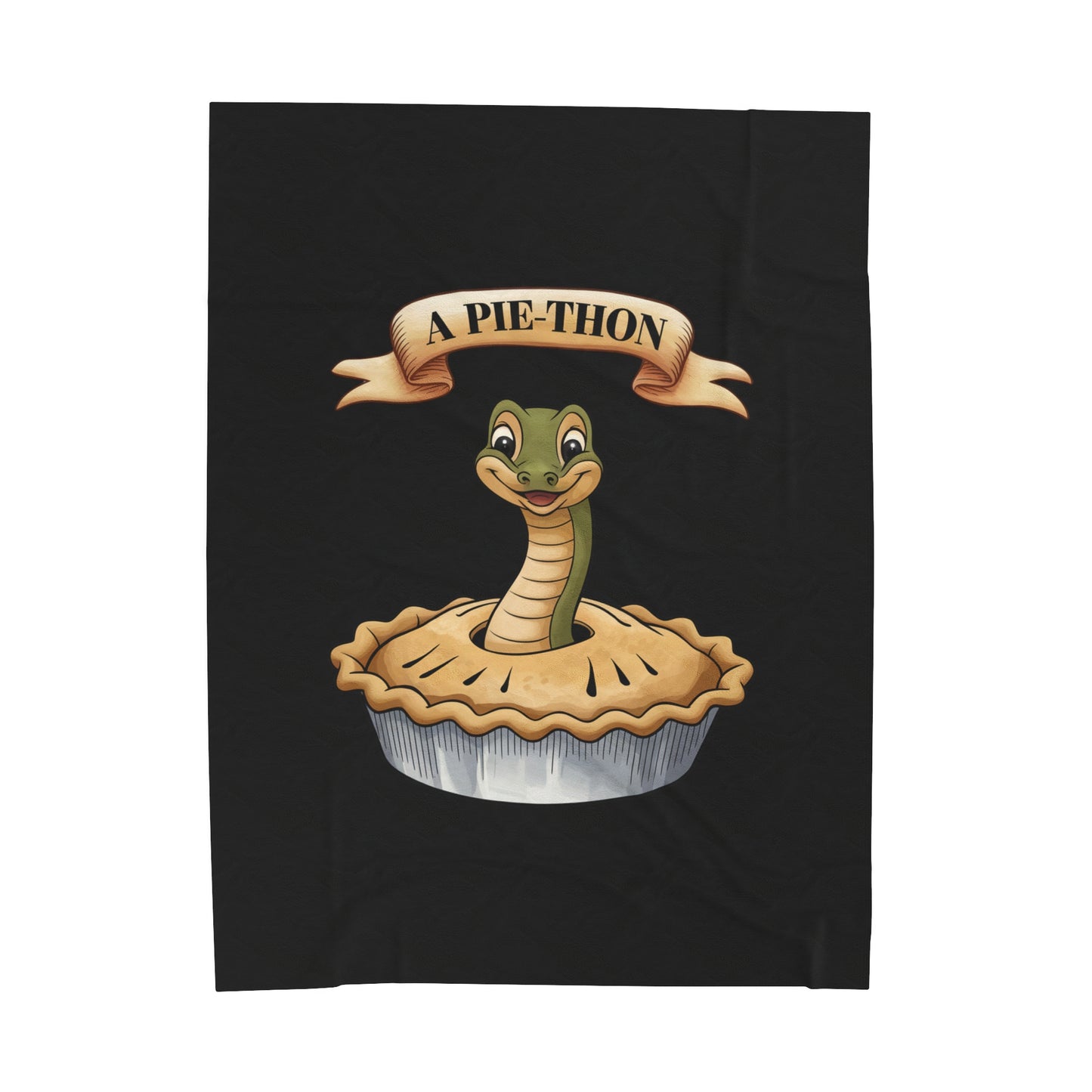 Velveteen Plush Blanket - Snake Pie-Thon Joke