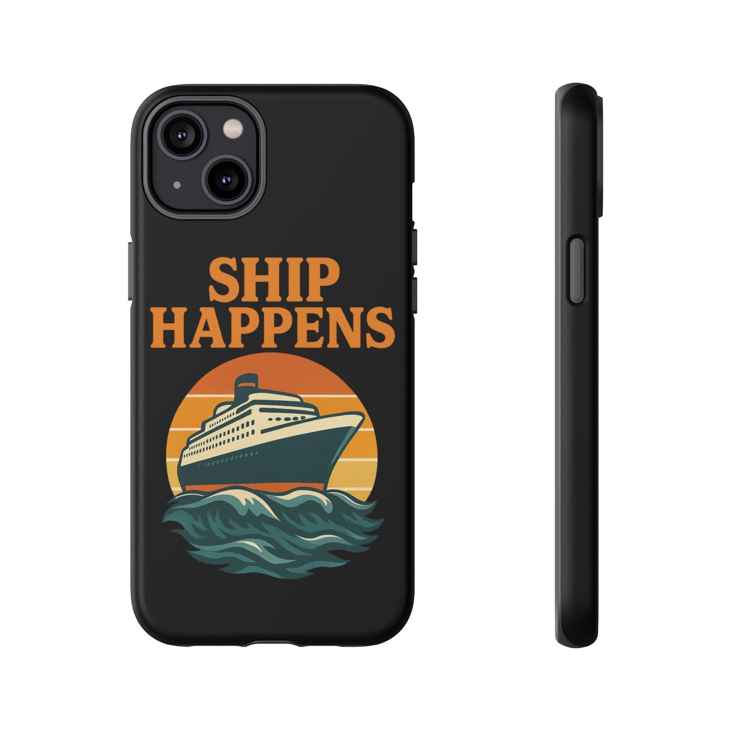 iPhone Case Ship Happens Sunset Cruise Case Gift for Travel Lovers Nautical Phone Case Cruise Accessory