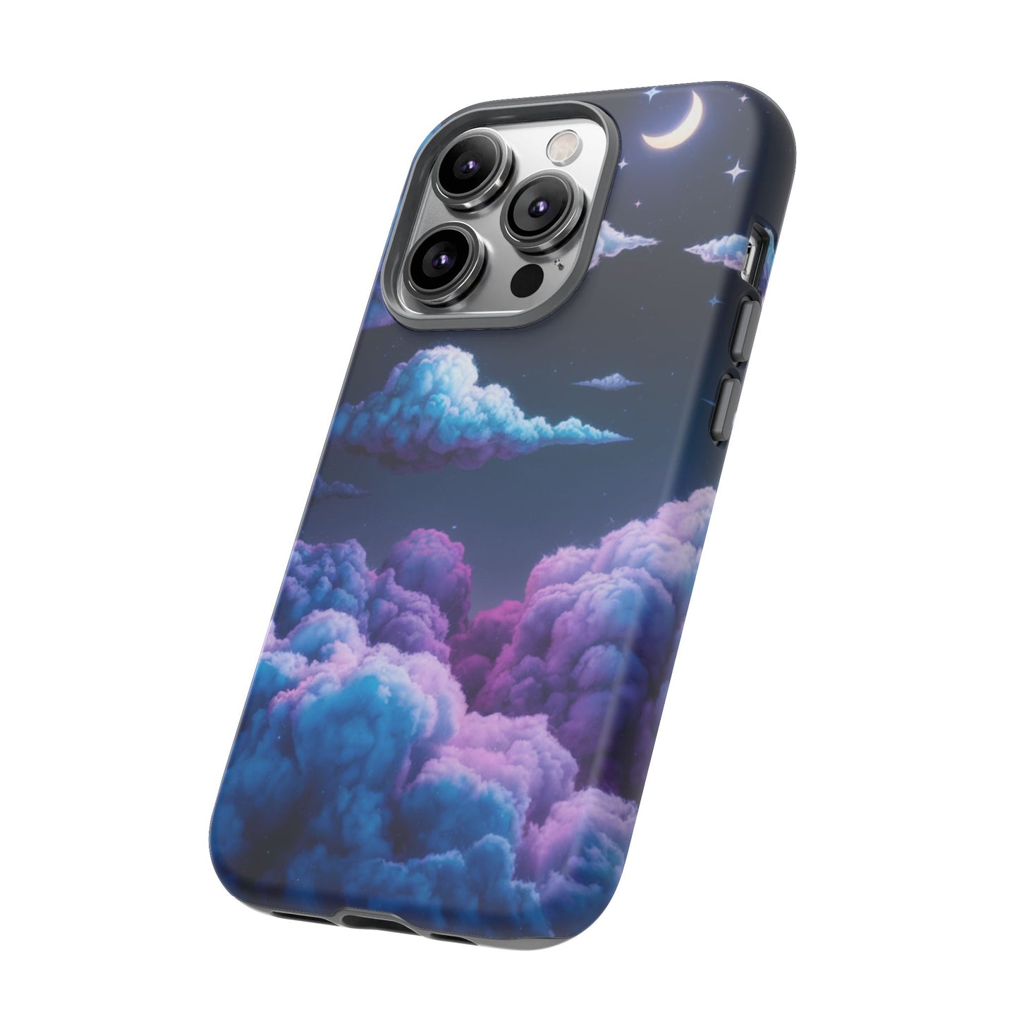 Dreamy Clouds & Moon Tough iPhone Case