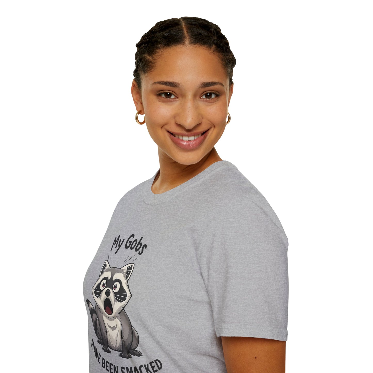 My Gobs Have Been Smacked Shirt, Funny Raccoon T Shirt, Gobsmacked Joke Tee, Meme Animal Shirt, Absurd Humor Graphic Tee