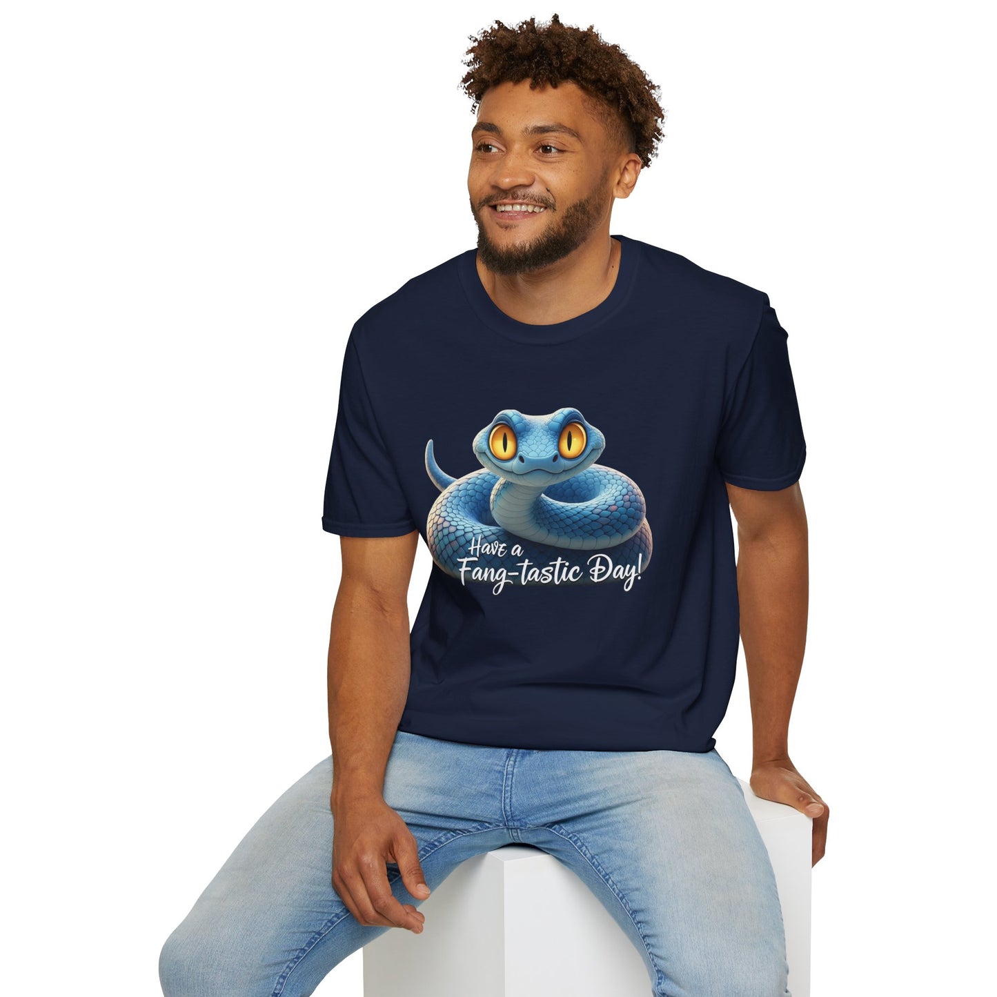 Have A Fang-tastic Day Snake T-Shirt, Funny Reptile Tee, Cute Snake Lover Gift, Animal Pun Shirt, Humor Top For Her Or Him